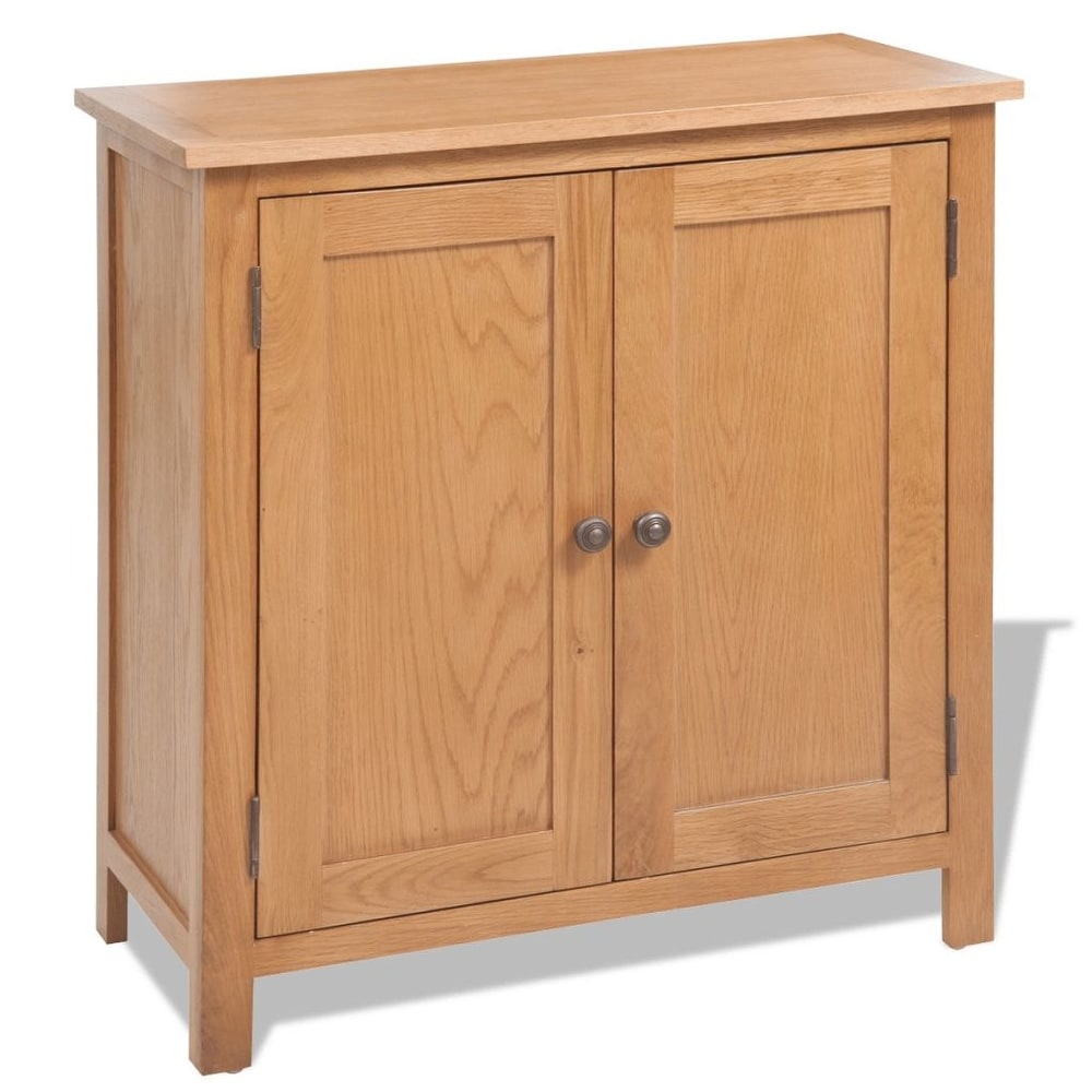 vidaXL Sideboard Solid Oak Wood 27.6\