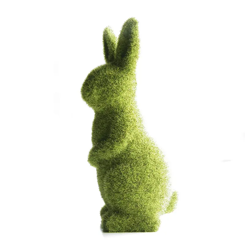 Garden Decoration Miniature Resin Artificial Rabbit Moss Outdoor Animals Garden Supplies Ornaments