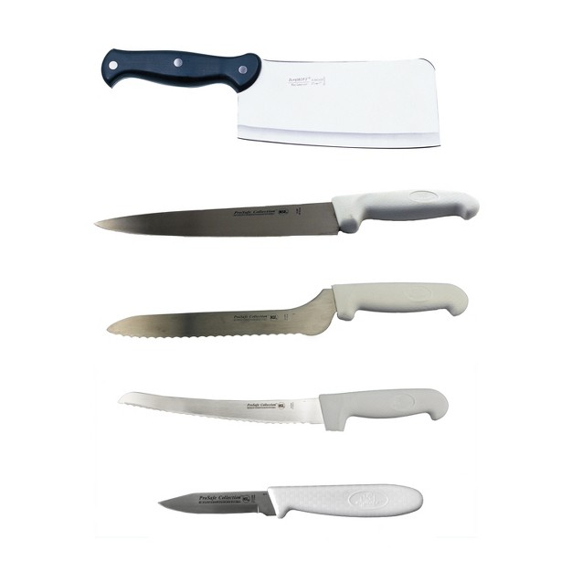 Berghoff 5pc Ergonomic Kitchen Knife Set Stainless Steel Sharp Blade