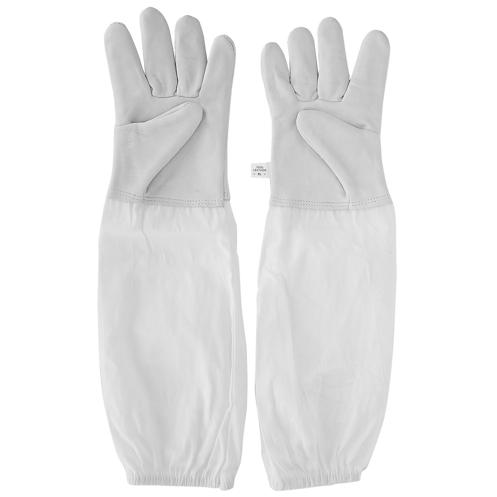 Beekeeping Gloves With Long Protective Sleeves Elastic Cuffs Beekeeper Beekeeping Supplies Xl