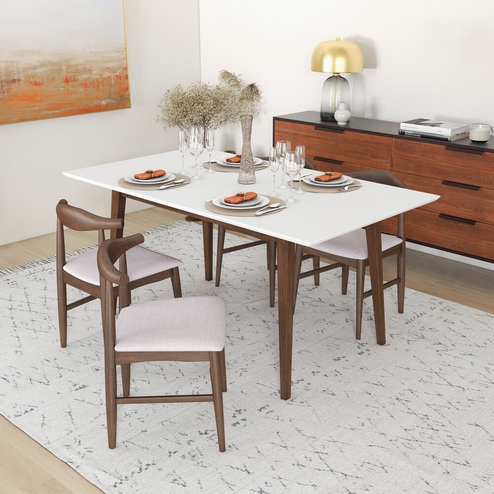 Sten Modern Solid Wood Dining Table and Chair Set Dining Room Furniture Set