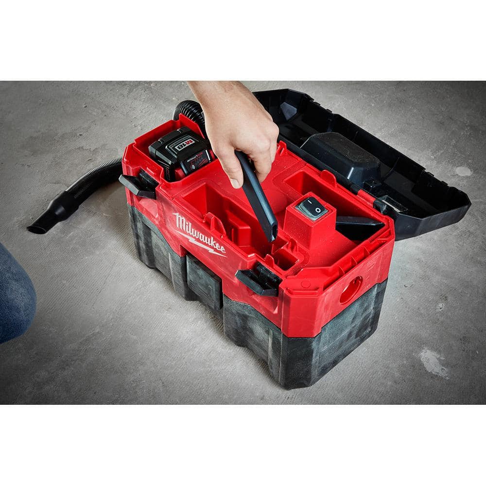 Milwaukee M18 18-Volt 2 Gal. Lithium-Ion Cordless Wet/Dry Vacuum (Vacuum-Only) 0880-20