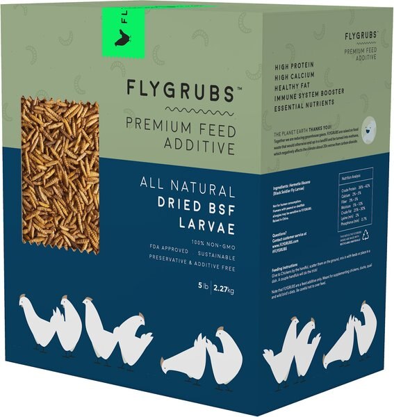 FLYGRUBS Black Soldier Fly Larvae Chicken Feed