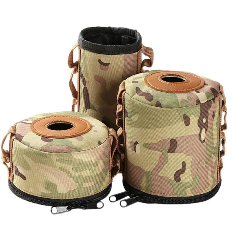 Camping Gas Tank Leather Case Gas Canister Protective Cover Durable Canister Cover Bag Fuel Cylinder Storage Bags Well Made