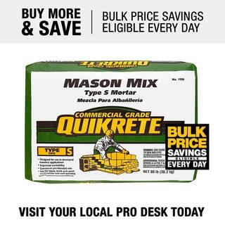 Quikrete 80 lb. Type S Mason Mix 113680