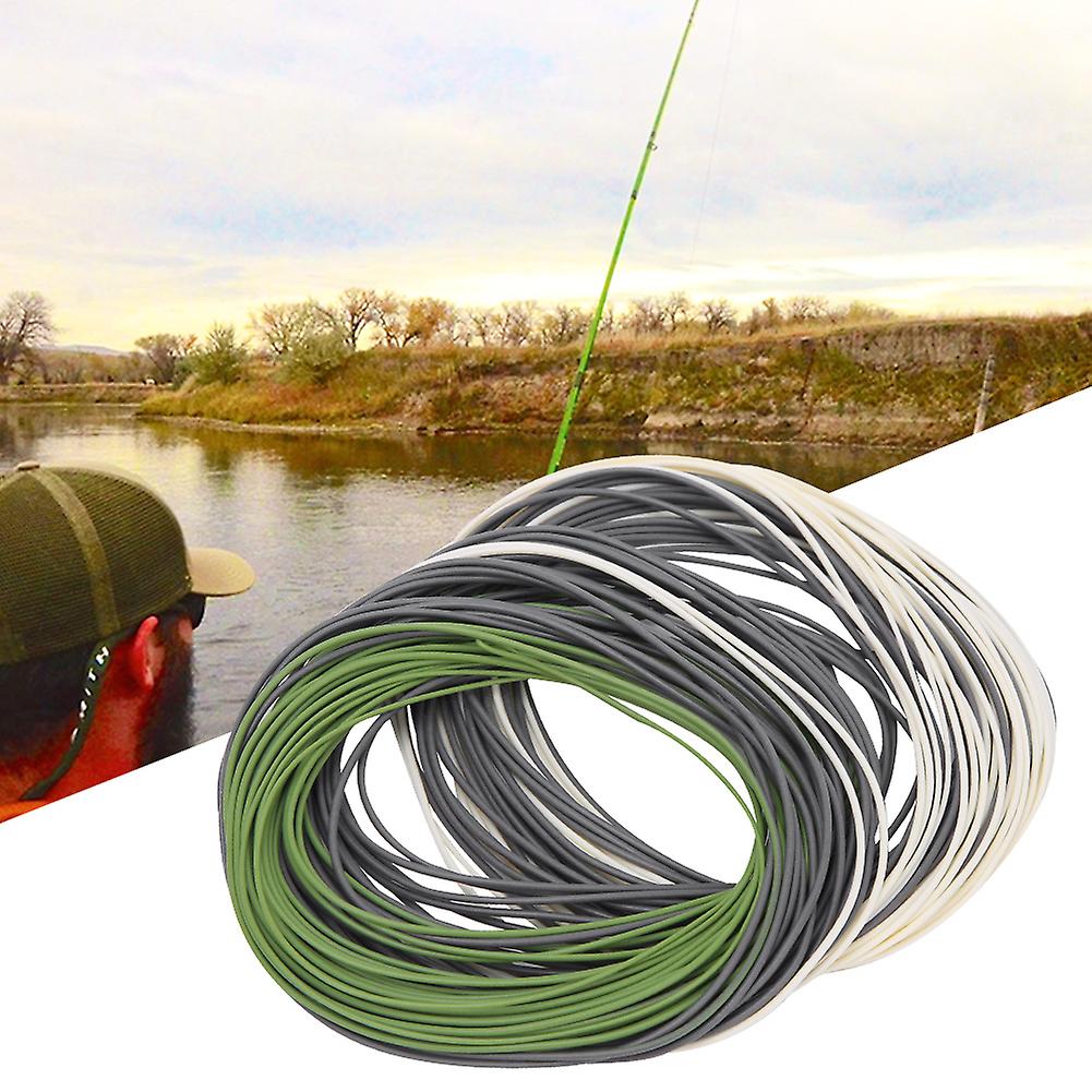 3 Color Grass Green/gray Purple/ivory Pvc Nylon Weight Forward Floating Fly Fishing Main Linedt6f