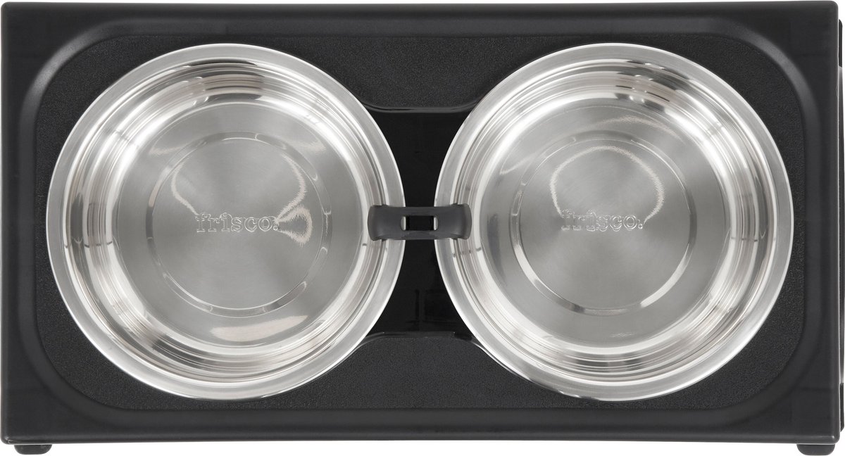 Frisco Stainless Steel Bowls with Adjustable Elevated Holder