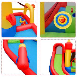 HONEY JOY Jumping Bounce House 14 ft. Inflatable Water Slide TOPB002069