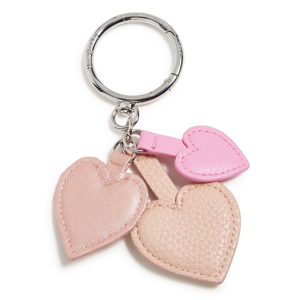 Vera Bradley  Tiered Heart Keychain in Mon Amour Soft Blush