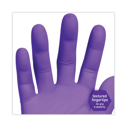 Kimtech PURPLE NITRILE Exam Gloves， 242 mm Length， Small， Purple， 100/Box (55081)