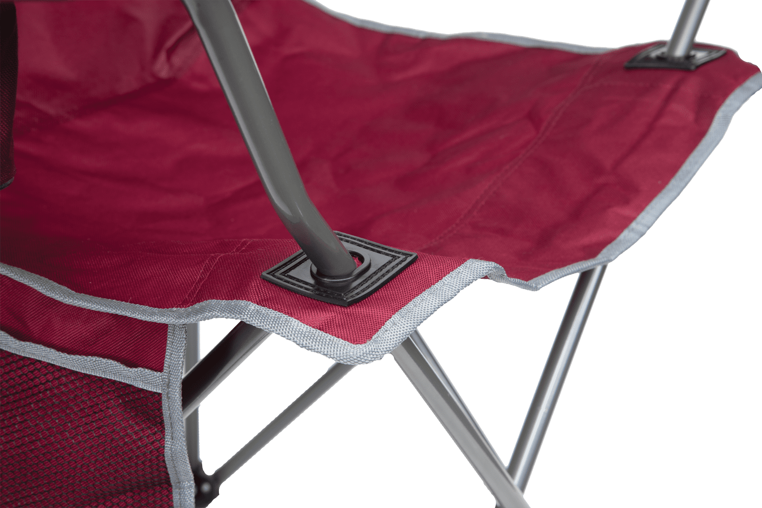 Quik Shade Max Shade Folding Chair Adult- Red/Gray