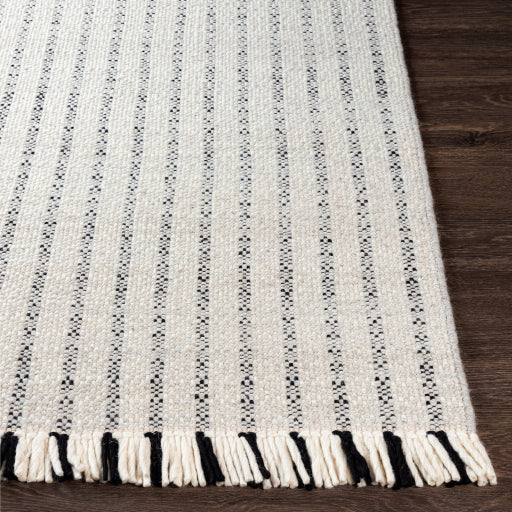 Reliance Striped Wool Grey Rug