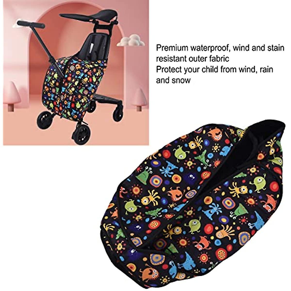 Footmuff For Stroller Universal Toddler Bunting Bag Foldable Outdoor Weatherproof Stroller Sleeping Bag(02)