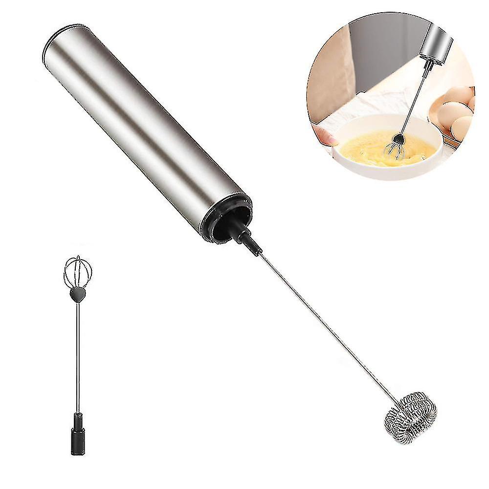 Rechargeable Milk Frother Battery Operated，2-speed Portable Travel Frother，electric Milk Foamer Coffee Frother