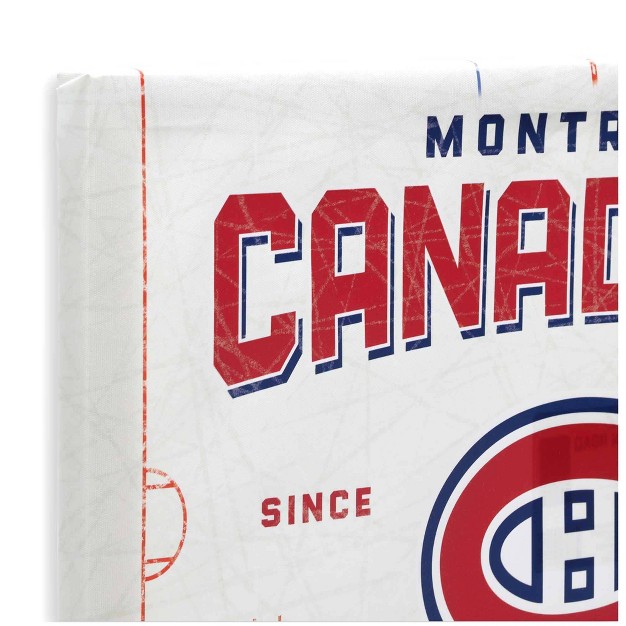 Nhl Montreal Canadians Rink Canvas