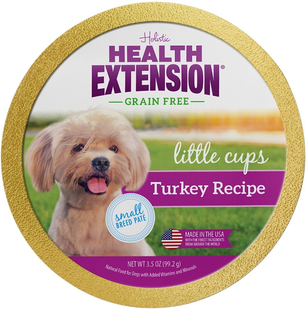 Health Extension Little Cups Chicken and Turkey Recipe Variety Pack Small Breed Grain-Free Wet Puppy Food， 3.5-oz， case of 12