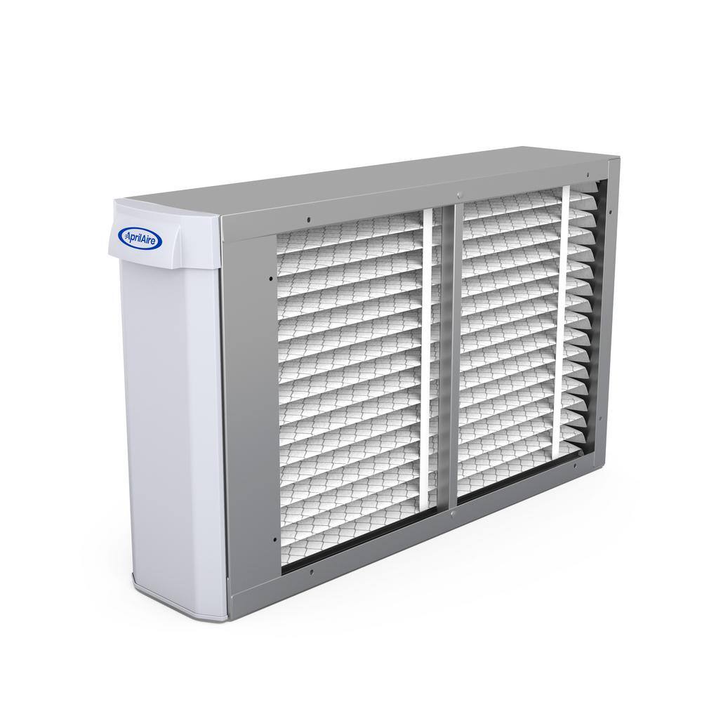 AprilAire 1410 Series 2000 sq. ft. Electrostatic MERV 11 Whole-House Air Purifier in Gray with 16 in. x 25 in. Nominal Filter 1410