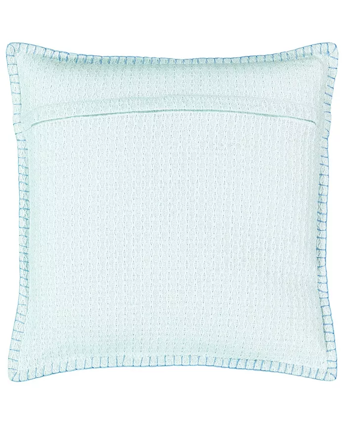 Mod Lifestyles Diamond Texture Lumbar Pillow with Whipstitch， 20 x 20