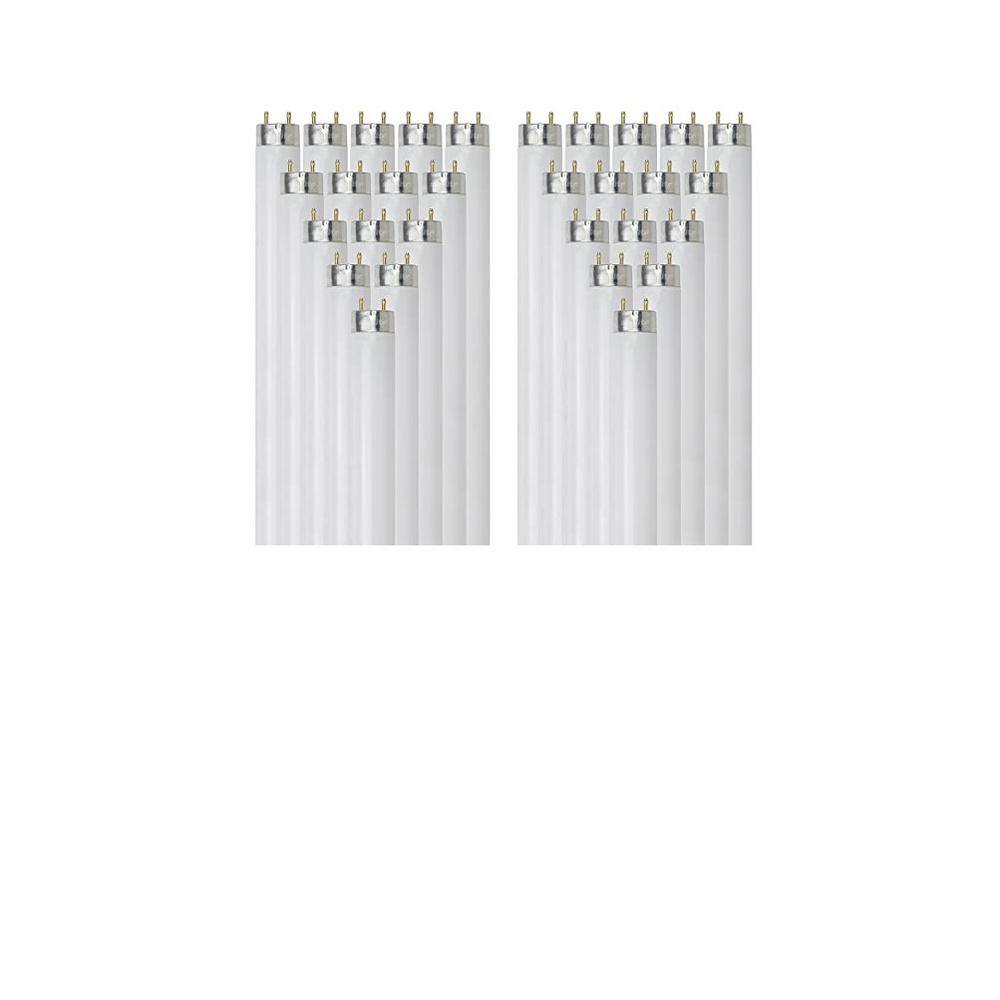 Sunlite 2 ft. 17-Watt T8 Linear Fluorescent Tube Light Bulb Cool White 4100K (30-Pack) HD02295-30