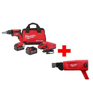 MW M18 FUEL 18V Lithium-Ion Brushless Cordless Drywall Screw Gun XC Kit with Collated Screw Gun Attachment 2866-22-49-20-0001