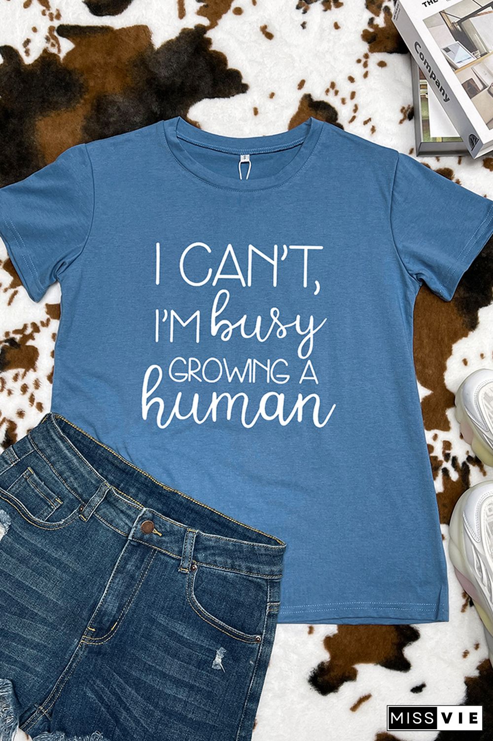 I Can't Busy Growing A Human Graphic Tee Wholesale