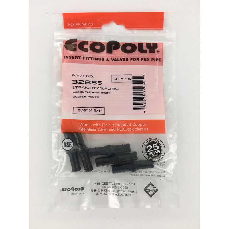 PEX COUP 3/8X3/8 5PK