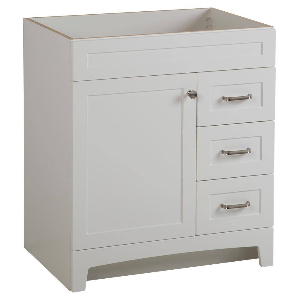 Home Decorators Collection Thornbriar 30 in. W x 21 in. D Bathroom Vanity Cabinet in Polar White TB3021-WH