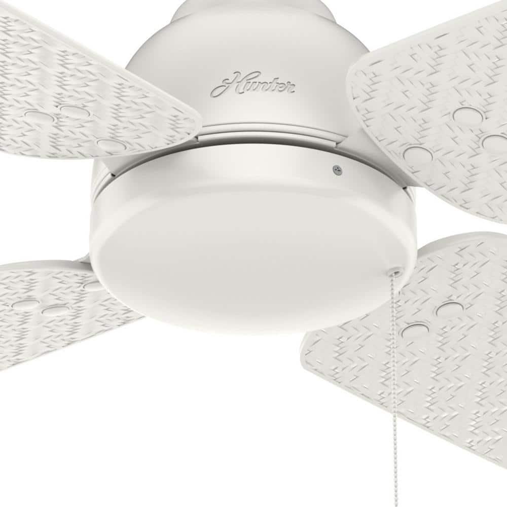 Hunter Sunnyvale 52 in IndoorOutdoor Fresh White Ceiling Fan