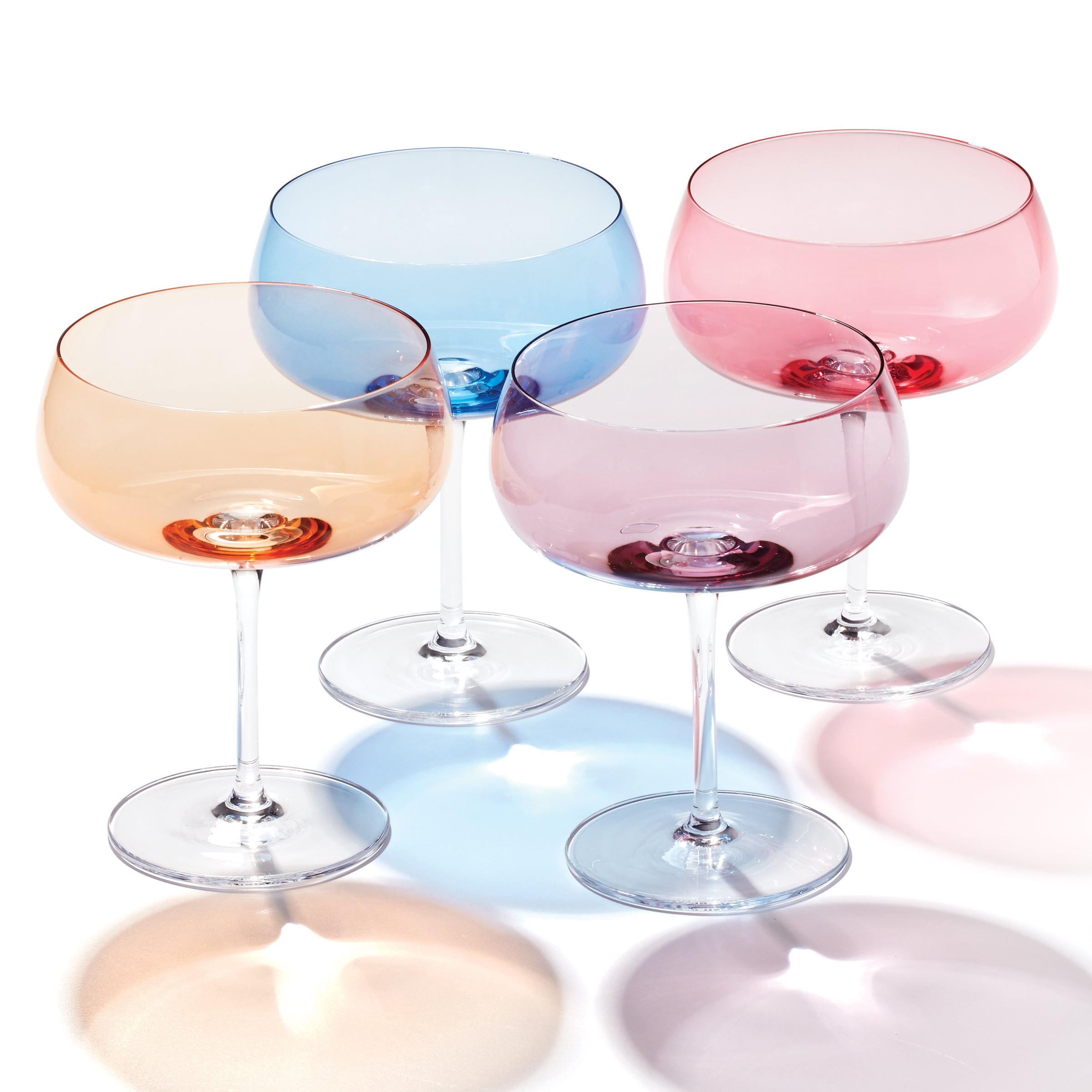 True Colors Cocktail Glasses, Set Of 4