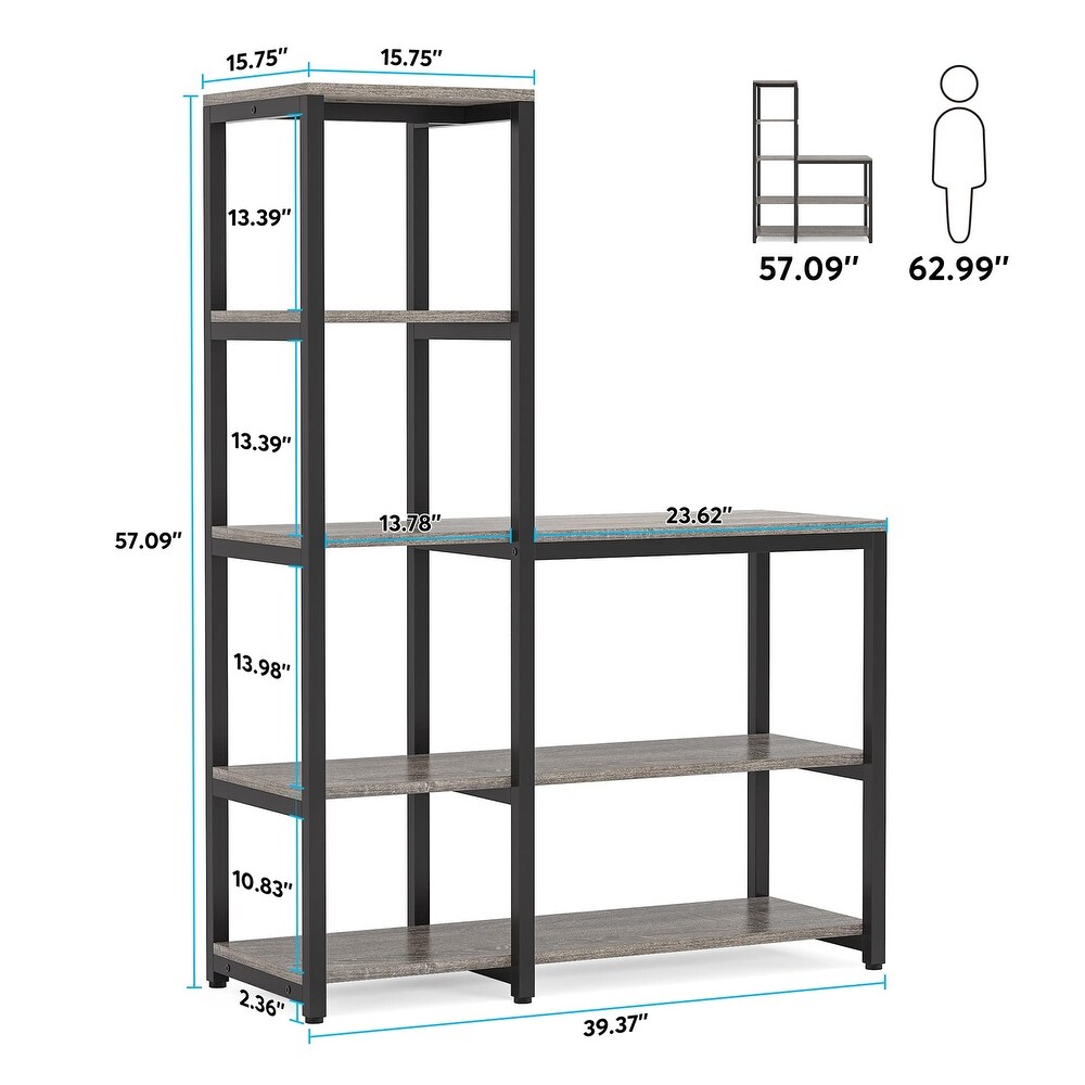 5 Tier Bookshelf  Ladder Conner Bookshelves Etagere Bookcase