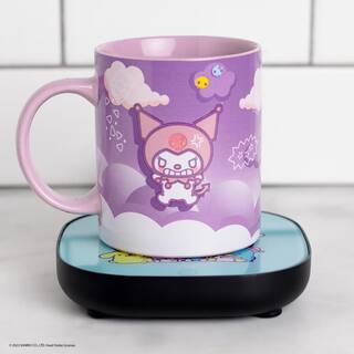 Uncanny Brands Hello Kitty and Friends Kuromi 1-Cup Pink Coffee Mug with Mug Warmer for Your Drip Coffee Maker MW1-KIT-KU1