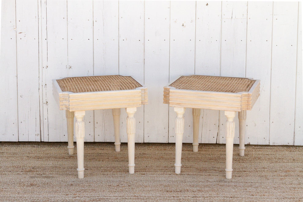 British Colonial Plantation Side Tables  Pair   French Country   Side Tables And End Tables   by De cor  Houzz