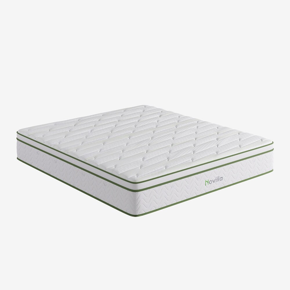 Novilla 12 Inch Gel Memory Foam Hybrid Mattress with Pocketed Coil