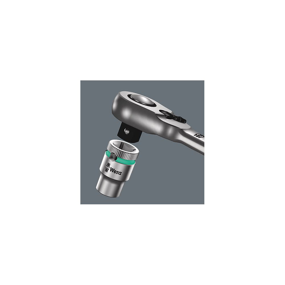 Wera 8004 B Zyklop Metal Ratchet W/ Switch Lever and 3/8 Drive