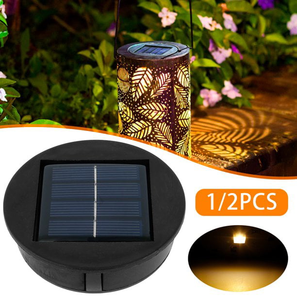 Fyeme 1Pc Solar Lights Replacement Top， Solar Panel Lights Bulb Replacement Part， Solar Replacement Top Solar Lantern for Outdoor Hanging Lanterns DIY Table Lights Garden Patio Decor (8cm)