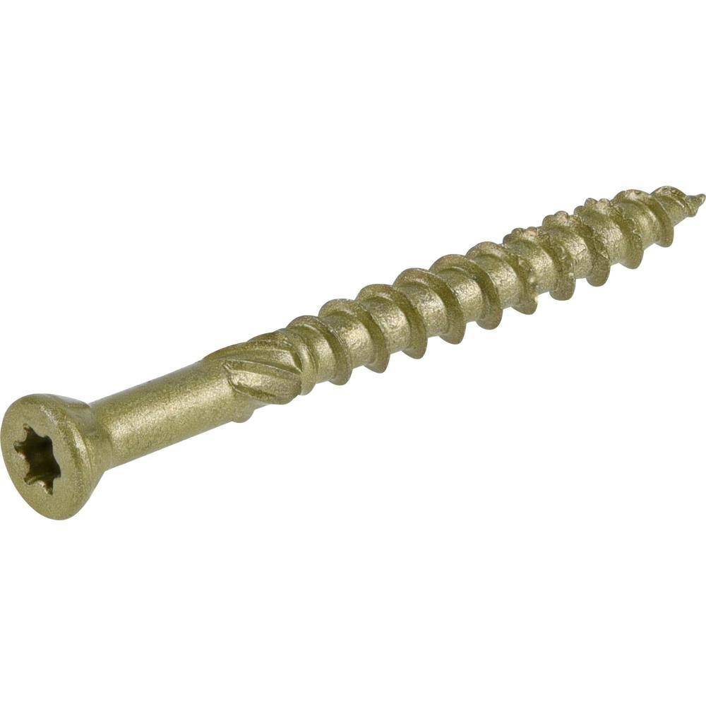 Everbilt #8 x 1-58 in. Star Drive Trim Head Exterior Wood Screws 1 lb.-Box (208-Piece) 117343