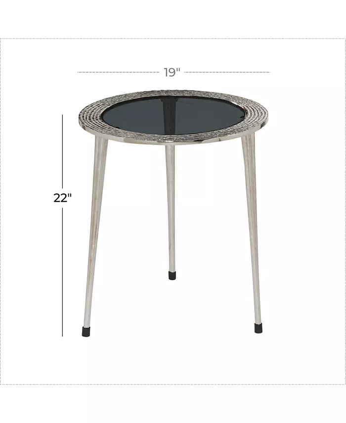 Rosemary Lane Contemporary Aluminum Accent Table