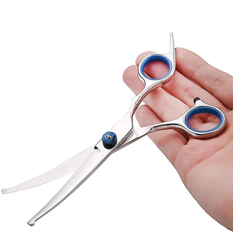 Professional ergonomic stainless steel dog scissors set