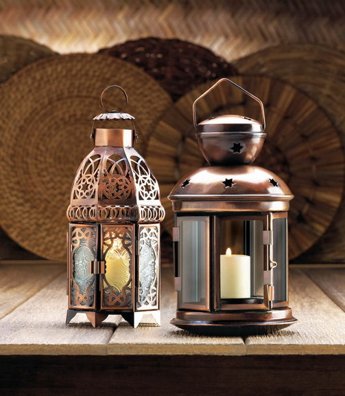 Gallery of Light 57070486 Copper Moroccan Candle L...