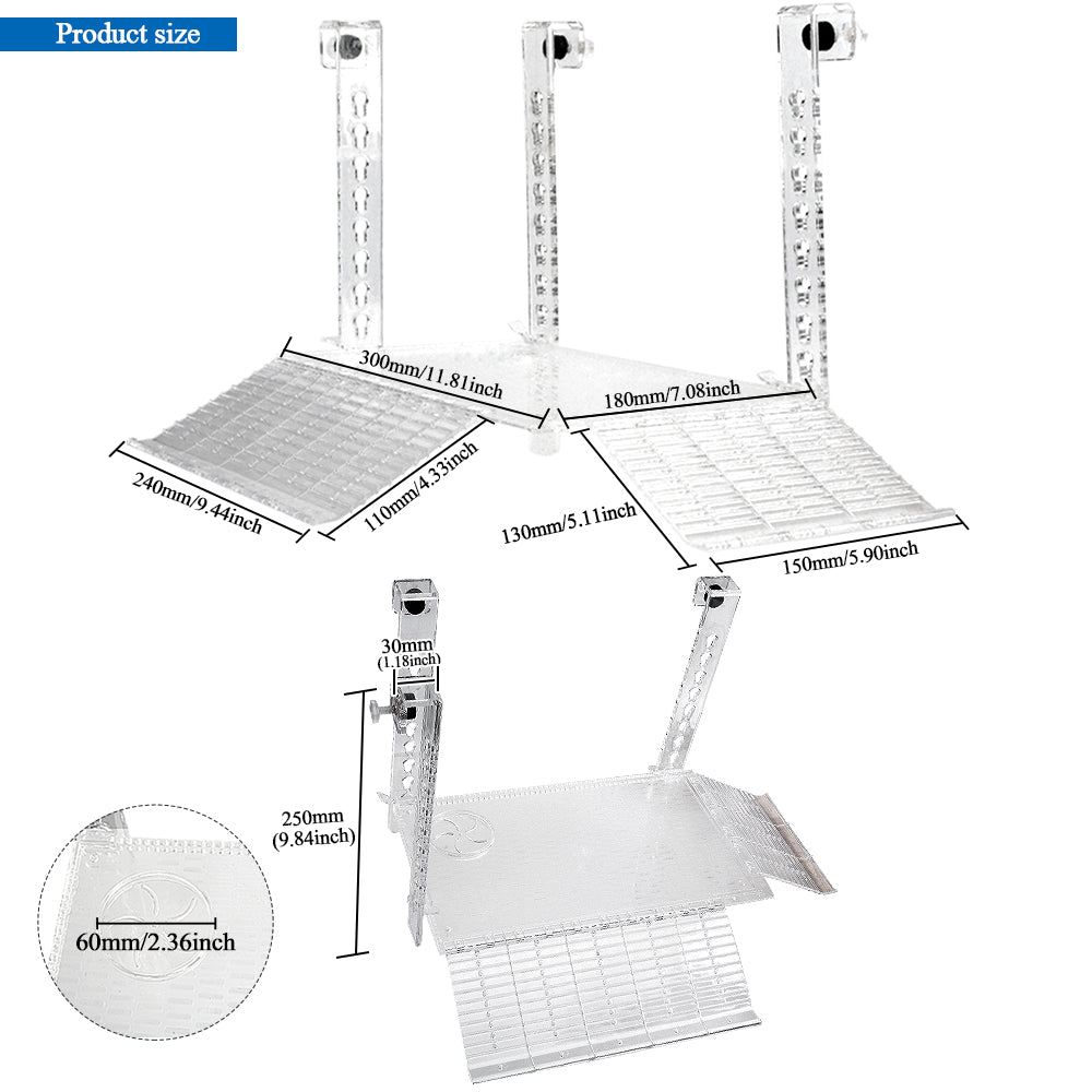 Saim Transparent Turtle Basking Platform Hanging Turtle Ramp， Resting Terrace for Turtles Tank Aquarium