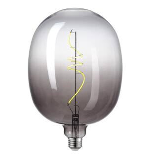 Globe Electric 25 Watt Equivalent Luxe Dimmable Spiral Filament Vintage Edison LED Light Bulb Warm Amber Light 35654