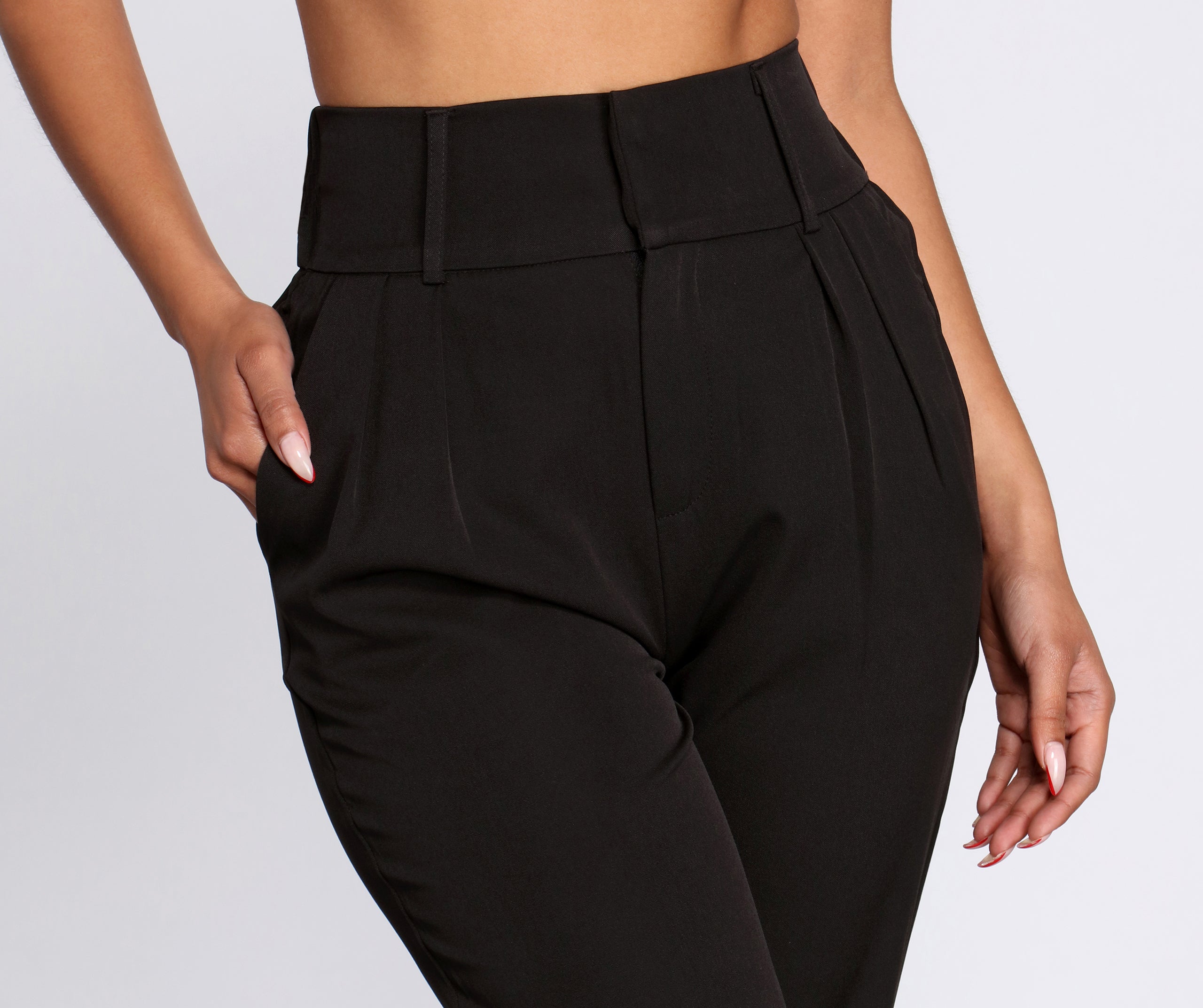 Make It High Waist Tapered Pants