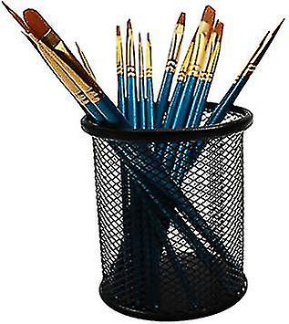 Mesh Pen Holder Metal Pen Holder Desktop Storage Bucket Office Supplies