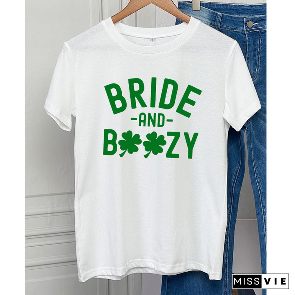 Lucky Bride Short Sleeve Graphic Tee Wholesale