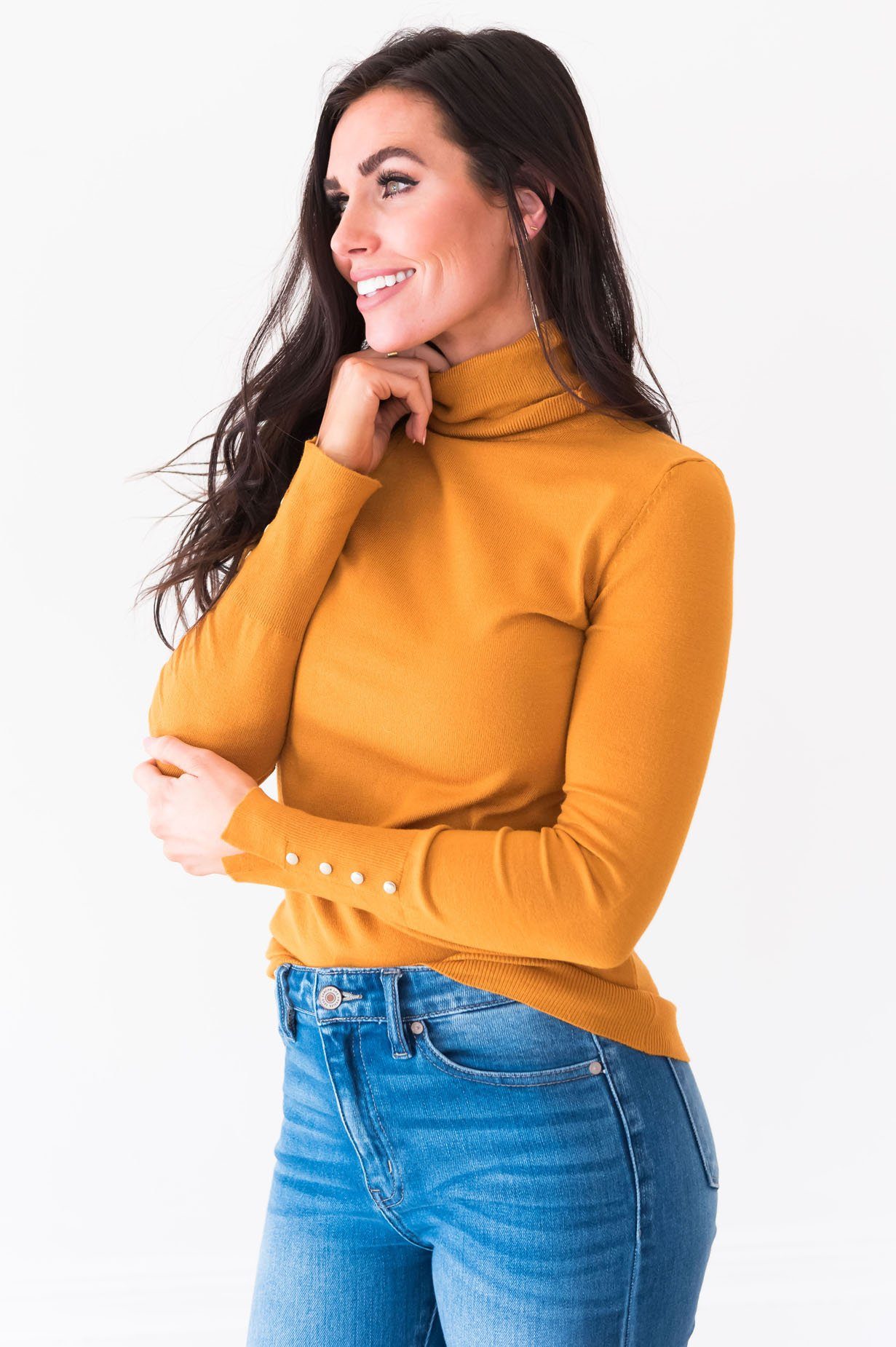 All About The Details Modest Turtleneck