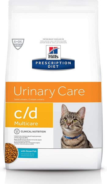 Hill's Prescription Diet c/d Multicare Urinary Care with Ocean Fish Dry Cat Food