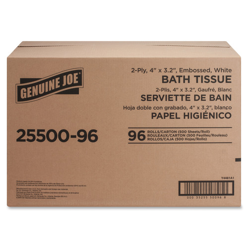 Genuine Joe 2ply Standard Bath Tissue Rolls  GJO2550096