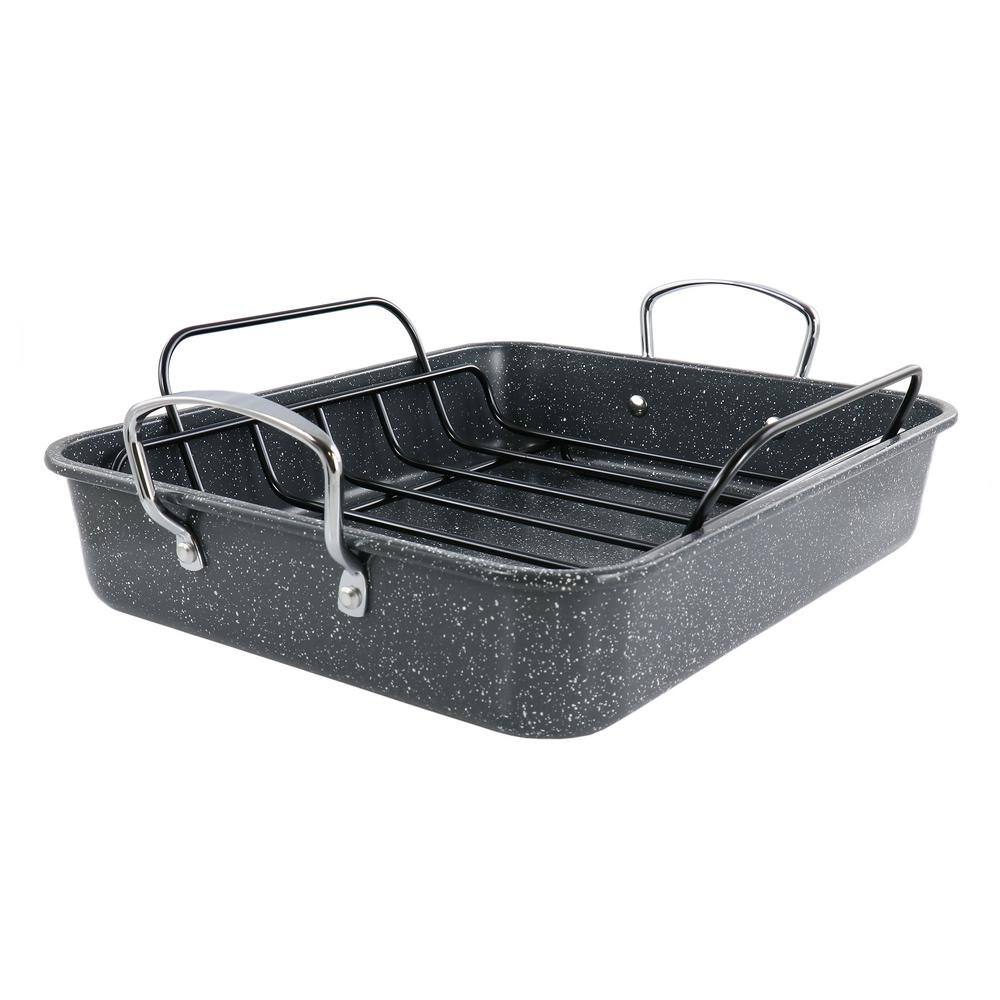 KENMORE 8 qt. Large Carbon Steel Roasting Pan With Rack 985119750M