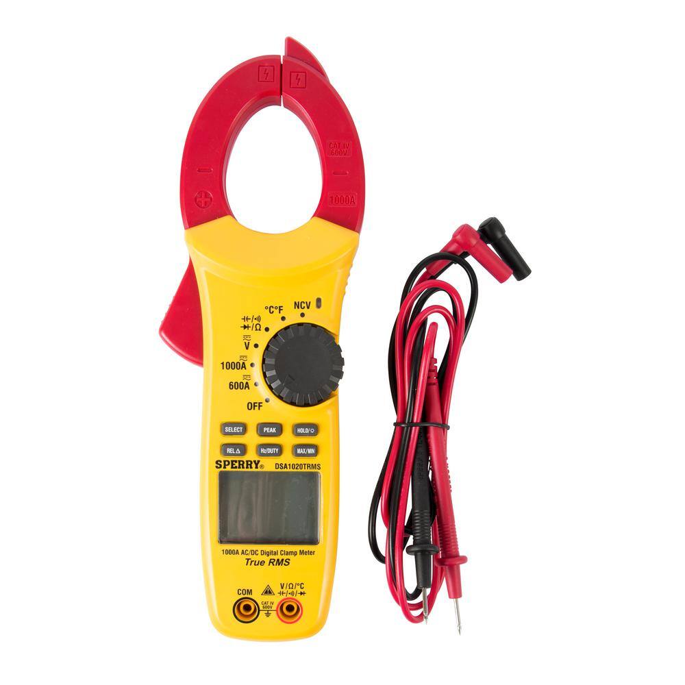 Sperry 10-Function 27 Auto-Range True RMS Digital Snap-Around Clamp Meter DSA1020TRMS