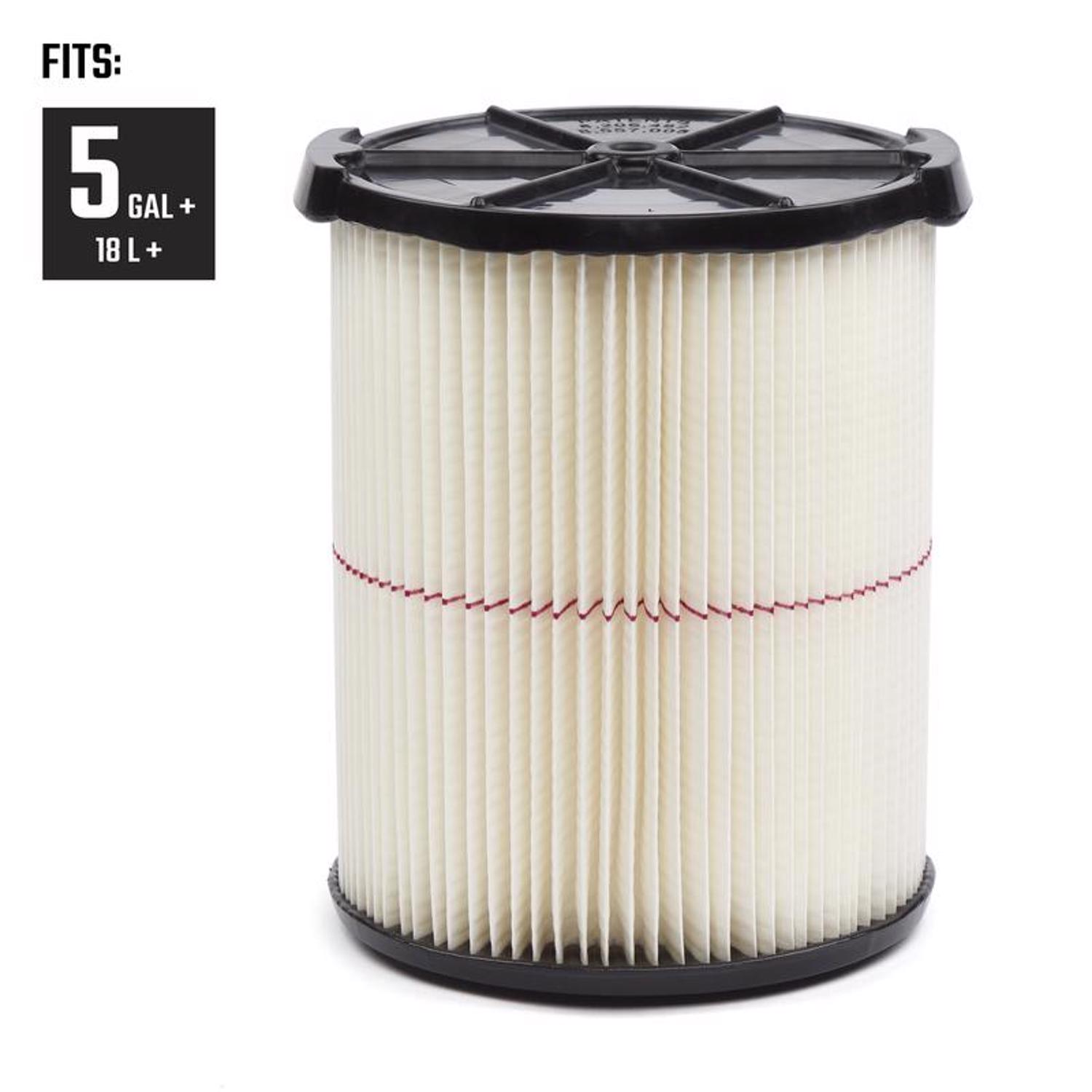 Craftsman 6.75 in. D General Purpose Wet/Dry Vac Cartridge Filter 5-20 gal 2 pc